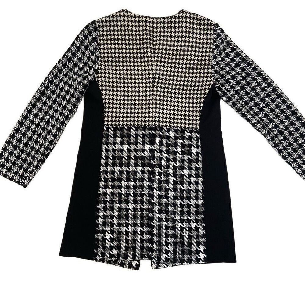 CHICO’S Houndstooth Lined Jacket (Sz 1) - Picture 3 of 10